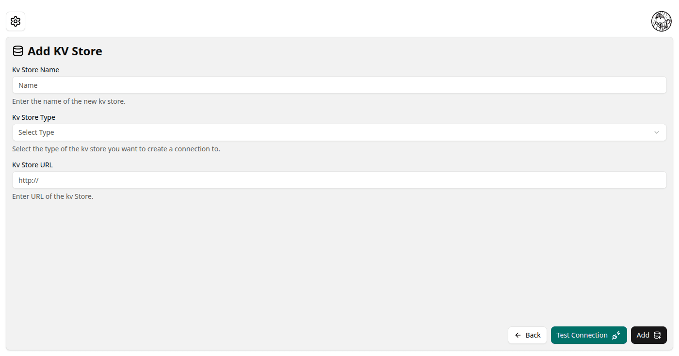 KV Store Form screenshot (light)