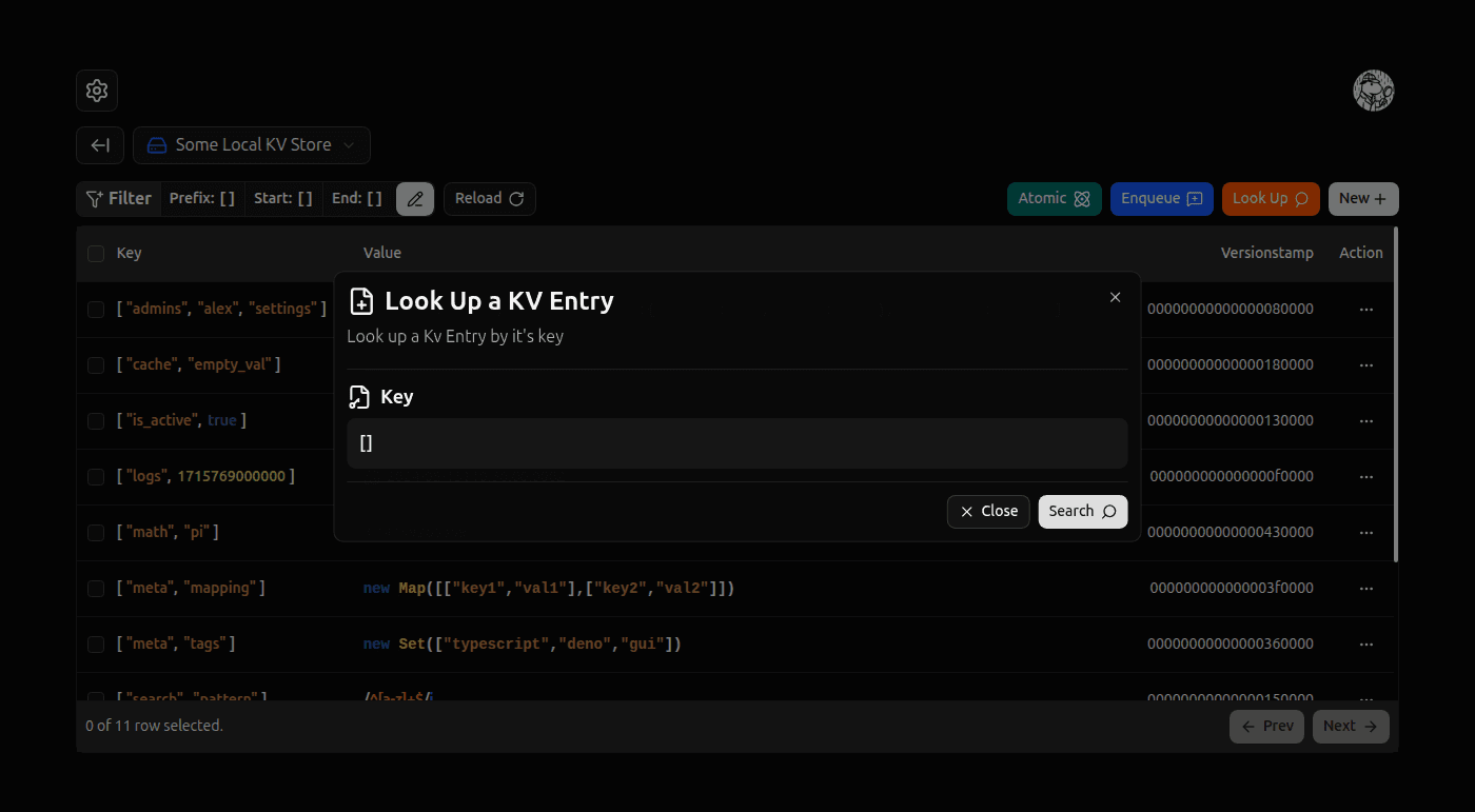 Lookup Entry form screenshot (dark)
