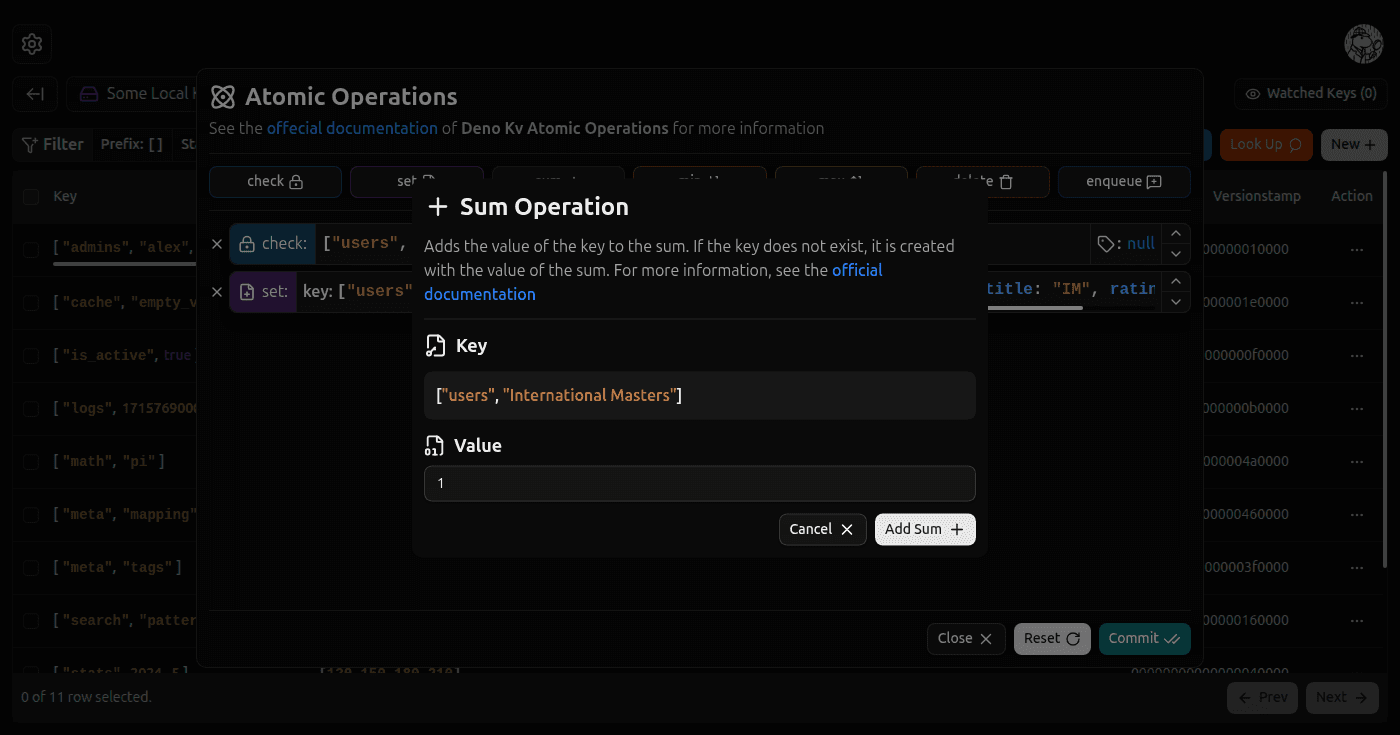 Sum Atomic Operation screenshot (dark)
